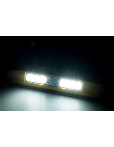 Farol de trabalho LED LRD 3042/Y/4K 12/24V 12W 4000K IP68 1000lm E9 EMC com carcaça amarela