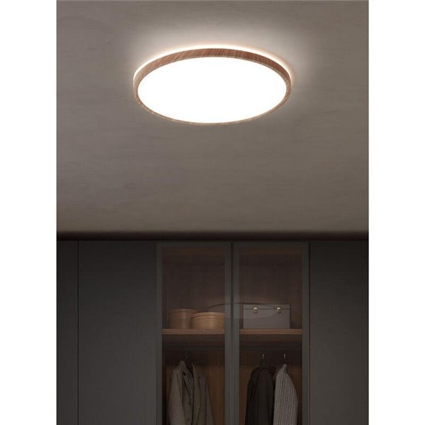 Plafón de techo LED natural OSONA Ø32cm, 26+6W 3000Lm+600Lm selector CCT e intensidad