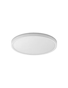 Plafonnier LED blanc OSONA Ø32cm, 26+6W 3000Lm+600Lm, sélecteur de température de couleur et d'intensité