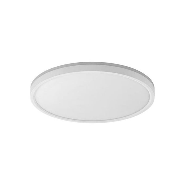 Plafonnier LED blanc OSONA Ø32cm, 26+6W 3000Lm+600Lm, sélecteur de température de couleur et d'intensité