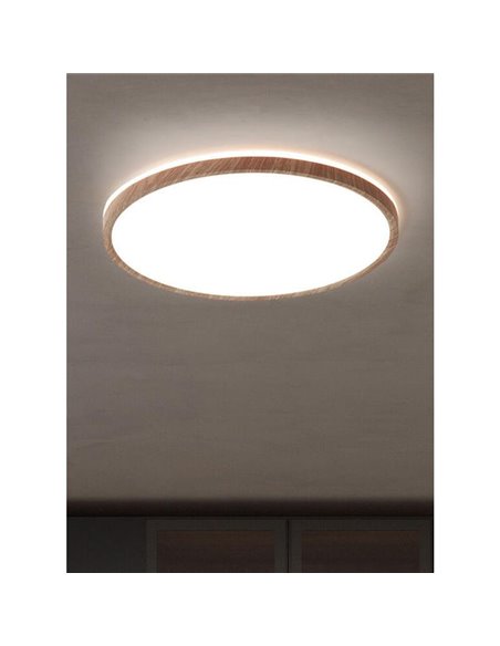 Plafón de techo LED OSONA natural Ø40 32+8W 3400Lm+800Lm selector CCT regulable