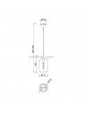 Lámpara de techo serie Jarras XS | Lámpara de techo Cobre serie Jarras 6199 | Lámpara de techo Barata | LeonLeds