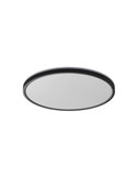 Plafón de techo LED OSONA negro 32+8W 3400+800 lm Ø40 selector CCT regulable