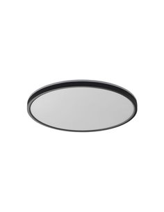 Plafón de techo LED OSONA negro 32+8W 3400+800 lm Ø40 selector CCT regulable