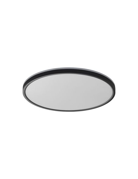 Plafón de techo LED OSONA negro 32+8W 3400+800 lm Ø40 selector CCT regulable