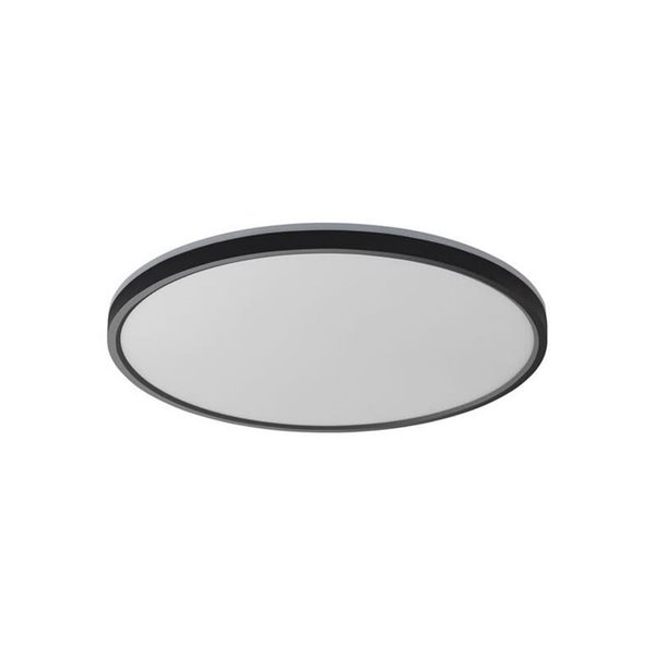 Plafón de techo LED OSONA negro 32+8W 3400+800 lm Ø40 selector CCT regulable