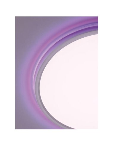 Luminária de teto LED OSONA, natural Ø60 50+12W 5000+1200 lm CCT e RGB com controle remoto