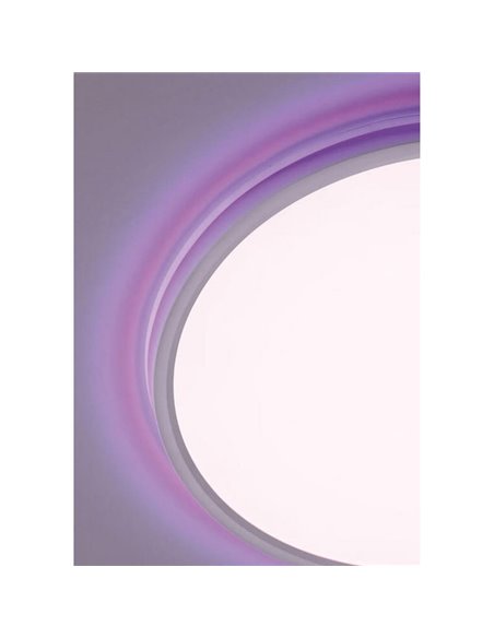 Plafón de techo LED OSONA natural Ø60 50+12W 5000+1200 lm CCT&RGB con mando