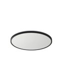 Plafón de techo LED OSONA negro Ø60 50+12W 5000+1200 lm CCT&RGB con mando