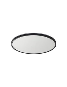 Plafón de techo LED OSONA negro Ø60 50+12W 5000+1200 lm CCT&RGB con mando