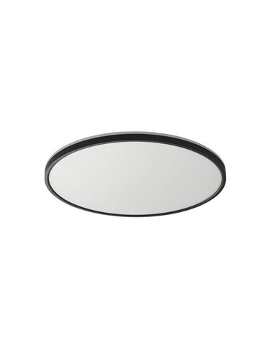 Plafón de techo LED OSONA negro Ø60 50+12W 5000+1200 lm CCT&RGB con mando