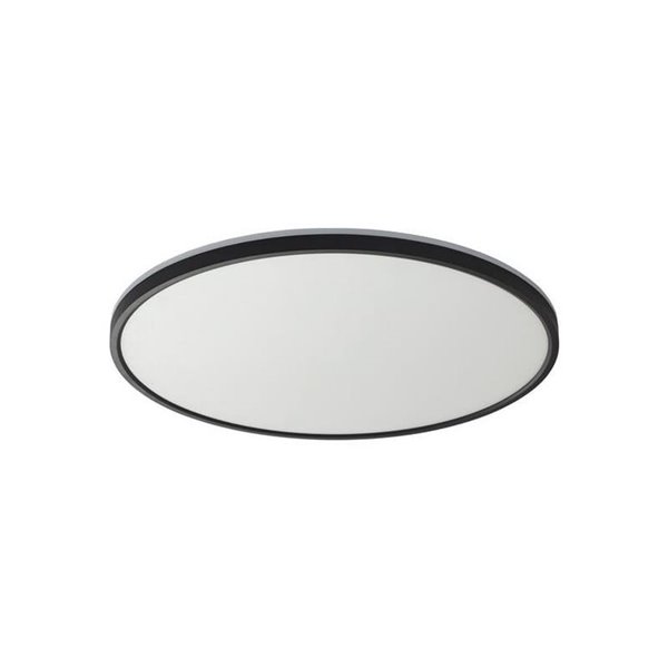 Plafón de techo LED OSONA negro Ø60 50+12W 5000+1200 lm CCT&RGB con mando
