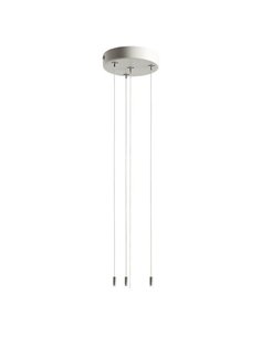 Accesorio colgante para plafón LED OSONA blanco Ø12cm, max 180cm de largo