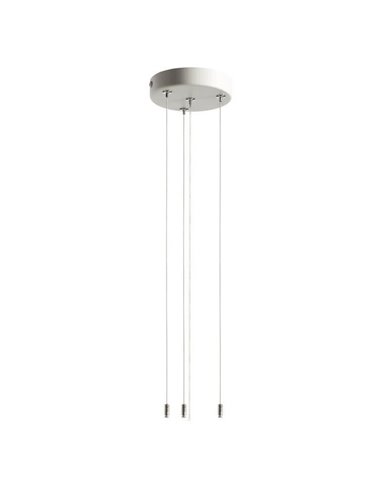 Accesorio colgante para plafón LED OSONA blanco Ø12cm, max 180cm de largo