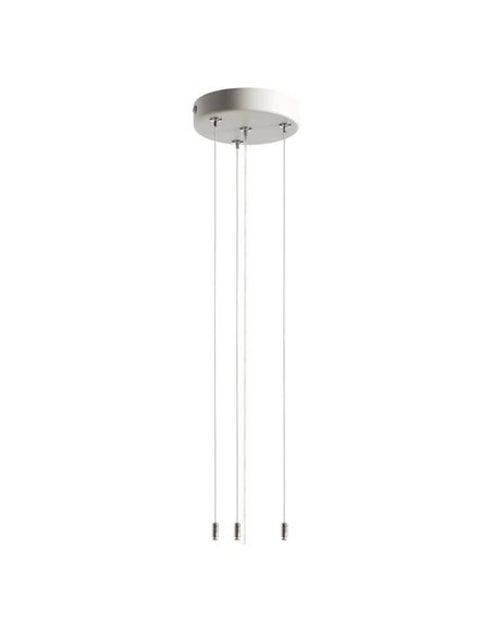 Accesorio colgante para plafón LED OSONA blanco Ø12cm, max 180cm de largo