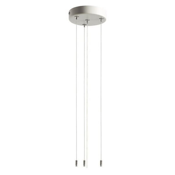 Accesorio colgante para plafón LED OSONA blanco Ø12cm, max 180cm de largo