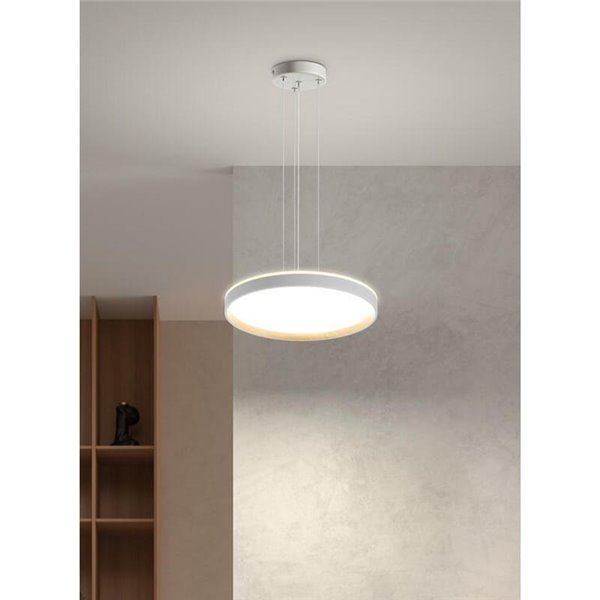 Accesorio colgante para plafón LED OSONA blanco Ø12cm, max 180cm de largo