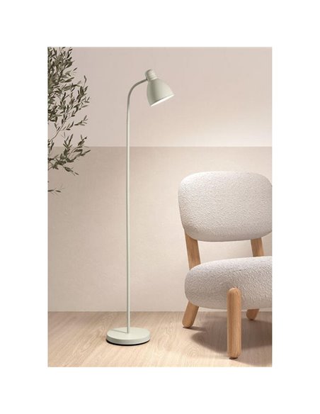 Lampadaire LUMI Medalla 1xE27 à tête orientable et bras flexible, hauteur 1520 mm