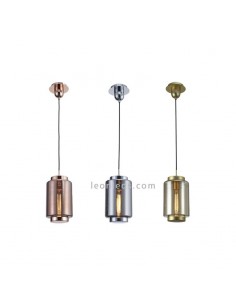 Lampe suspendue Petite série Jarras Chrome/Graphite 1XE27 2