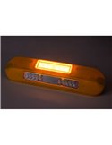 Luz LED trabajo con luz de advertencia ámbar LRD 3043/Y/A1/4K 12/24V EMC E9 carcasa amarilla R65 XA1