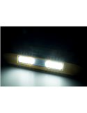 Luz LED trabajo con luz de advertencia ámbar LRD 3043/Y/A1/4K 12/24V EMC E9 carcasa amarilla R65 XA1