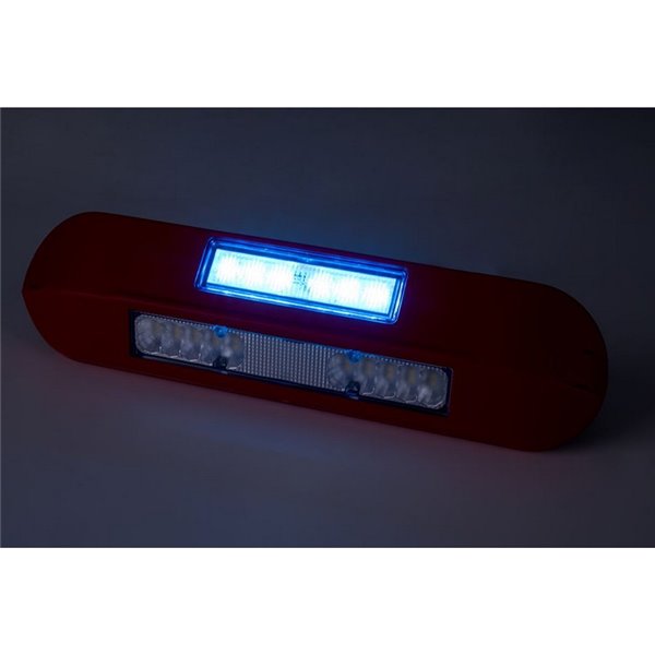 Luz de trabajo LED LRD 3043/R/B2/4K 12/24V 12W 4000K E9 EMC carcasa roja EMC E9