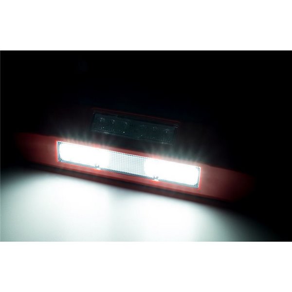 Luz de trabajo LED LRD 3043/R/B2/4K 12/24V 12W 4000K E9 EMC carcasa roja EMC E9