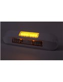 Luz LED de trabajo con luz de advertencia ámbar LRD 3043/WH/A1/4K 12/24V EMC E9 carcasa blanca R65 XA1