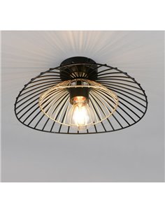 Plafón de techo LAURIS rejilla metálica bombilla excl. E27 max. 10W IP20 2