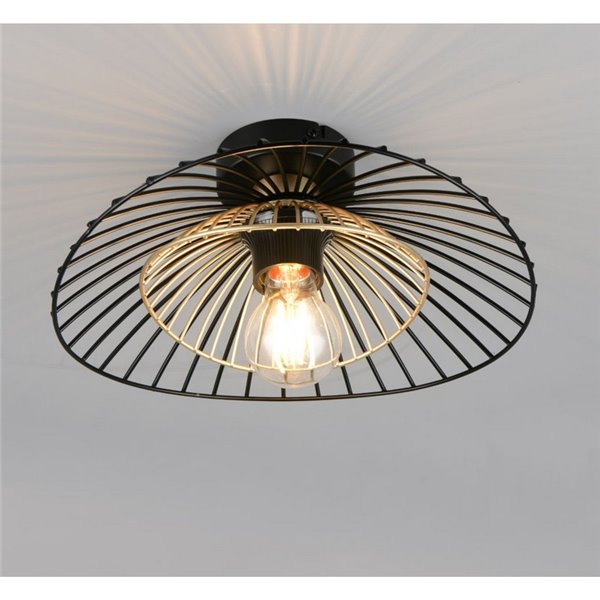 Plafonnier LAURIS avec grille métallique, ampoule non incluse (E27 max. 10W), IP20