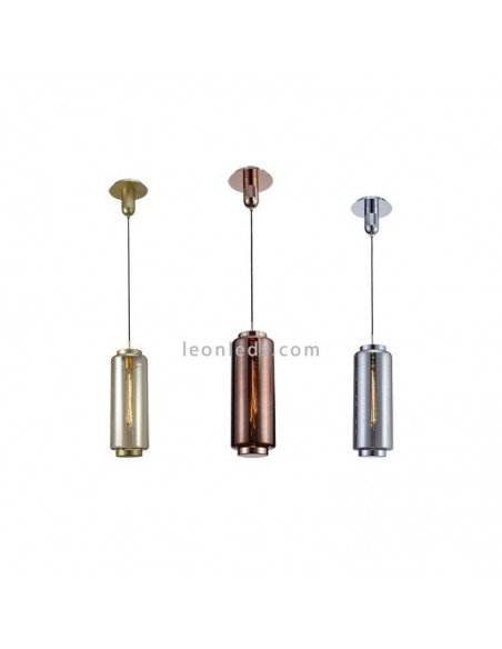 Lámpara de techo Vintage moderna | Lámpara colgante moderna | Lámpara de techo Cromo | LeonLeds