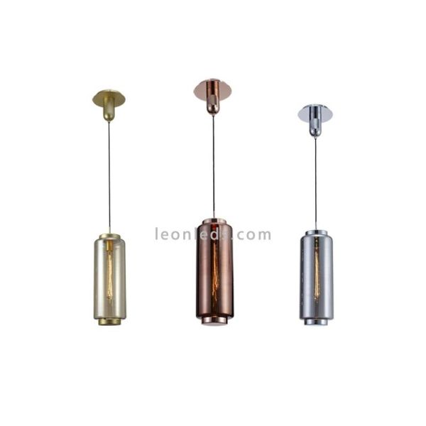 Lámpara de techo Vintage moderna | Lámpara colgante moderna | Lámpara de techo Cromo | LeonLeds