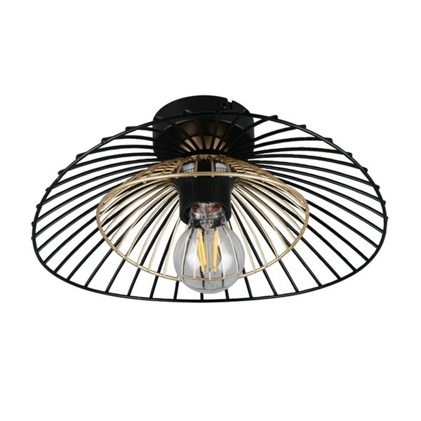 Plafonnier LAURIS avec grille métallique, ampoule non incluse (E27 max. 10W), IP20