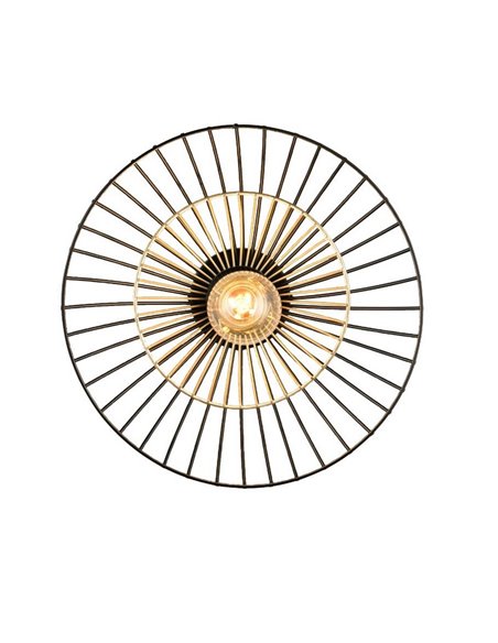 Luminária de teto LAURIS com grade metálica, lâmpada não incluída (E27 máx. 10W), IP20