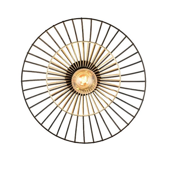 Luminária de teto LAURIS com grade metálica, lâmpada não incluída (E27 máx. 10W), IP20