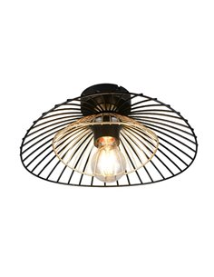 Luminária de teto LAURIS com grade metálica, lâmpada não incluída (E27 máx. 10W), IP20