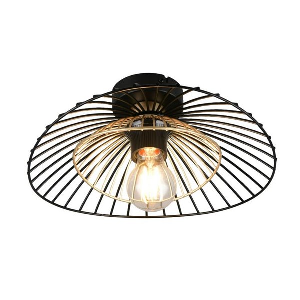 Luminária de teto LAURIS com grade metálica, lâmpada não incluída (E27 máx. 10W), IP20