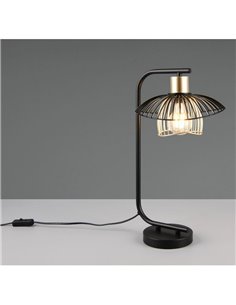 Lampe de table LAURIS, grille métallique, ampoule non incluse (1 x E27, 10 W max., IP20) 2