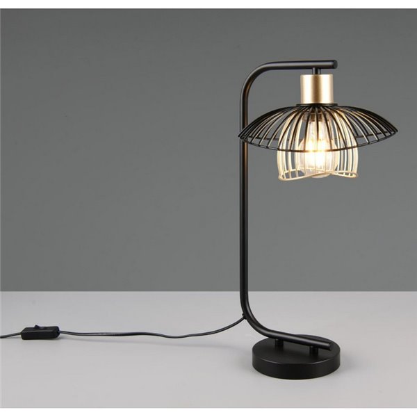 Candeeiro de mesa LAURIS, estrutura metálica, lâmpada não incluída. 1x E27 máx. 10W IP20