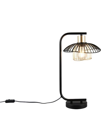 Candeeiro de mesa LAURIS, estrutura metálica, lâmpada não incluída. 1x E27 máx. 10W IP20