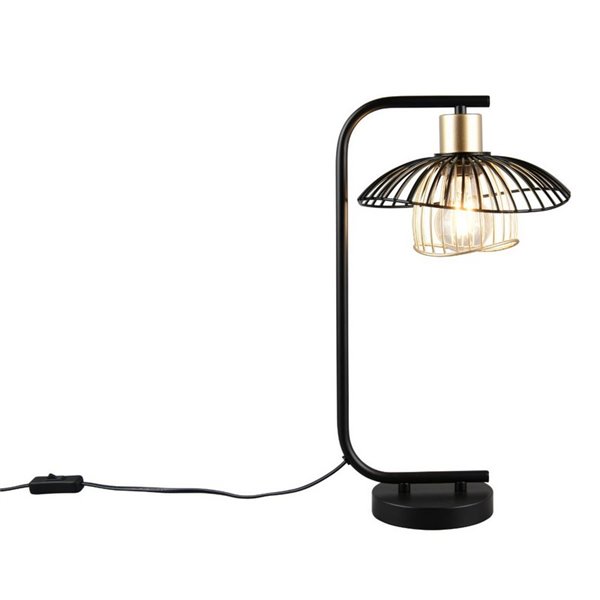 Lampe de table LAURIS, grille métallique, ampoule non incluse (1 x E27, 10 W max., IP20)