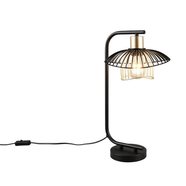 Candeeiro de mesa LAURIS, estrutura metálica, lâmpada não incluída. 1x E27 máx. 10W IP20