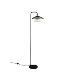 Lampadaire LAURIS avec abat-jour à grille, interrupteur au pied, 1 ampoule E27 max. 10 W non incluse, IP20