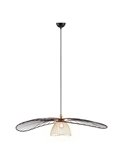 Lámpara de techo LAURIS Ø100cm pantalla rejilla, bombilla excl. 1x E27 max. 10W IP20