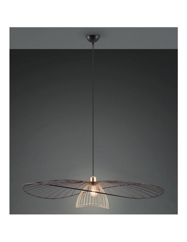 Lámpara de techo LAURIS Ø100cm pantalla rejilla, bombilla excl. 1x E27 max. 10W IP20
