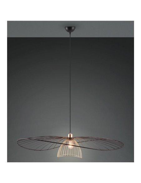 Lámpara de techo LAURIS Ø100cm pantalla rejilla, bombilla excl. 1x E27 max. 10W IP20