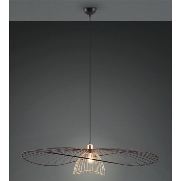 Plafonnier LAURIS Ø100cm, abat-jour à grille, ampoule non incluse : 1x E27 max. 10W IP20