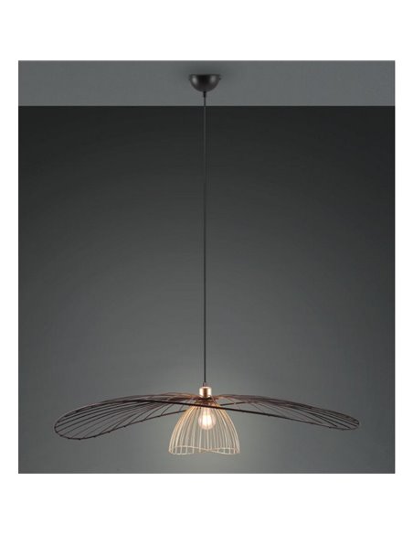 Plafonnier LAURIS Ø100cm, abat-jour à grille, ampoule non incluse : 1x E27 max. 10W IP20