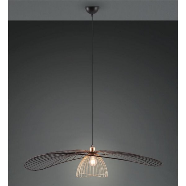 Plafonnier LAURIS Ø100cm, abat-jour à grille, ampoule non incluse : 1x E27 max. 10W IP20