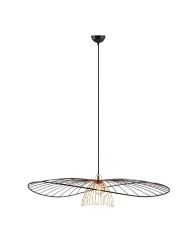 Lámpara de techo LAURIS Ø100cm pantalla rejilla, bombilla excl. 1x E27 max. 10W IP20